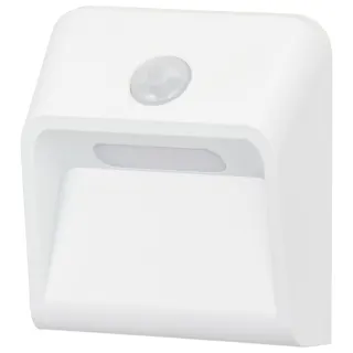 LEDナイトライト 明暗・人感センサー付き 壁面照射タイプ 電球色 NIT-ALA6JW-WL 06-1764 約30ルーメン 防犯 コンセント差し込み簡単設置