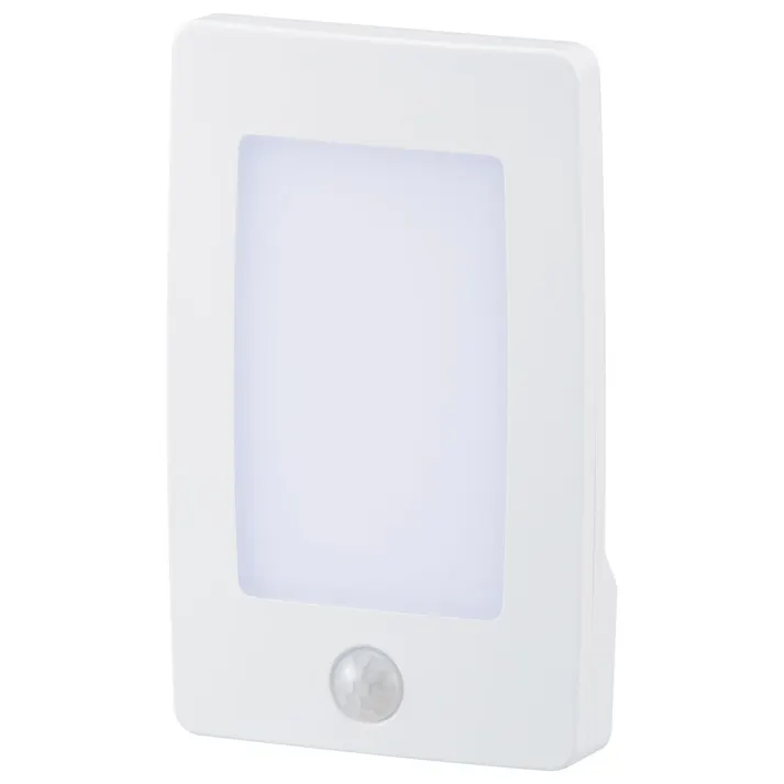 LEDナイトライト 明暗・人感センサー 薄型 白色 NIT-ALA6JL2-WN 約50ルーメン 防犯 明暗・人感センサー コンセント差し込み簡単設置