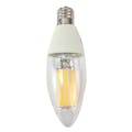 オーム電機 LEDフィラメントタイプシャンデリア球 E17 60形相当 電球色 LDC6L-E17 C6
