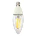 オーム電機 LEDフィラメントタイプシャンデリア球 E17 40形相当 電球色 調光器対応 LDC4L-E
