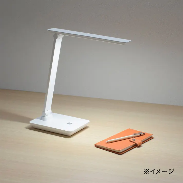充電式LEDデスクランプ 3段調光 昼白色 ホワイト DS-LS15DSMC-W 06-3824