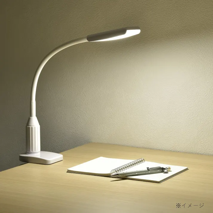 LEDデスクランプ クランプタイプ 昼白色 ホワイト LTC-LS16P-W 06-3827