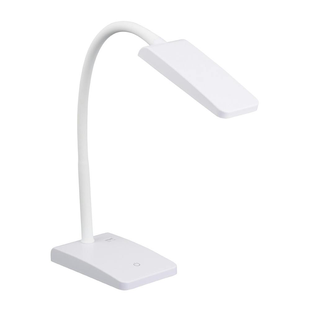 オーム電機 LEDデスクランプ 昼白色 ホワイト DS-LS20-W 06-3830