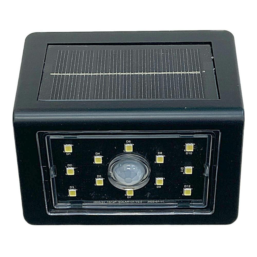 LEDソーラーウォールライト 400ルーメン 昼光色 LT-SSLS40DW2L 防犯 人