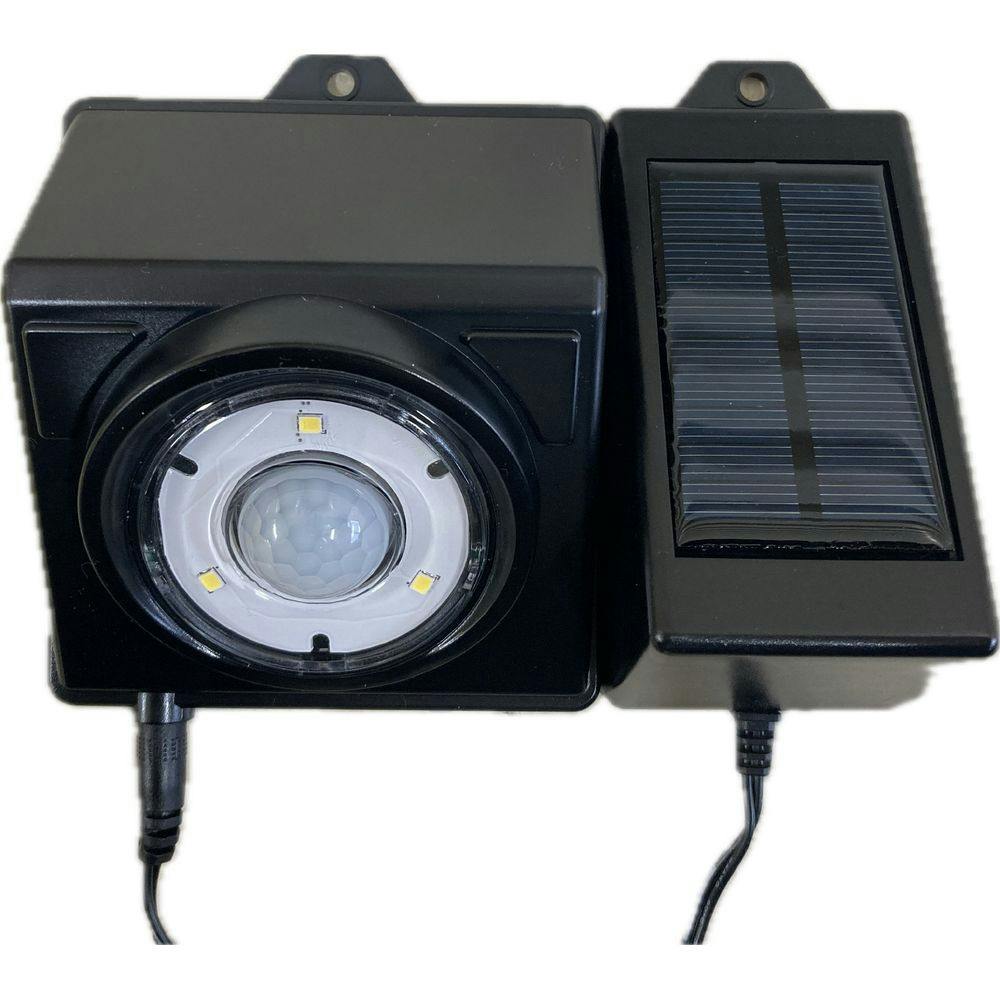 かなり明るい！ ソーラーライト センサーライト 1800ルーメン LEDソーラーライト ソーラーパネル分離式 昼光色 100ルーメン 防犯