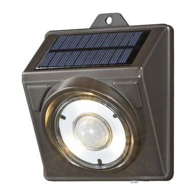 オーム電機 LEDソーラーライト ブラウン 電球色 100ルーメン LT-SSLS10LW(販売終了)