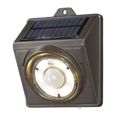 オーム電機 LEDソーラーライト ブラウン 電球色LED 200ルーメン LT-SSLS20LW(販売終了)