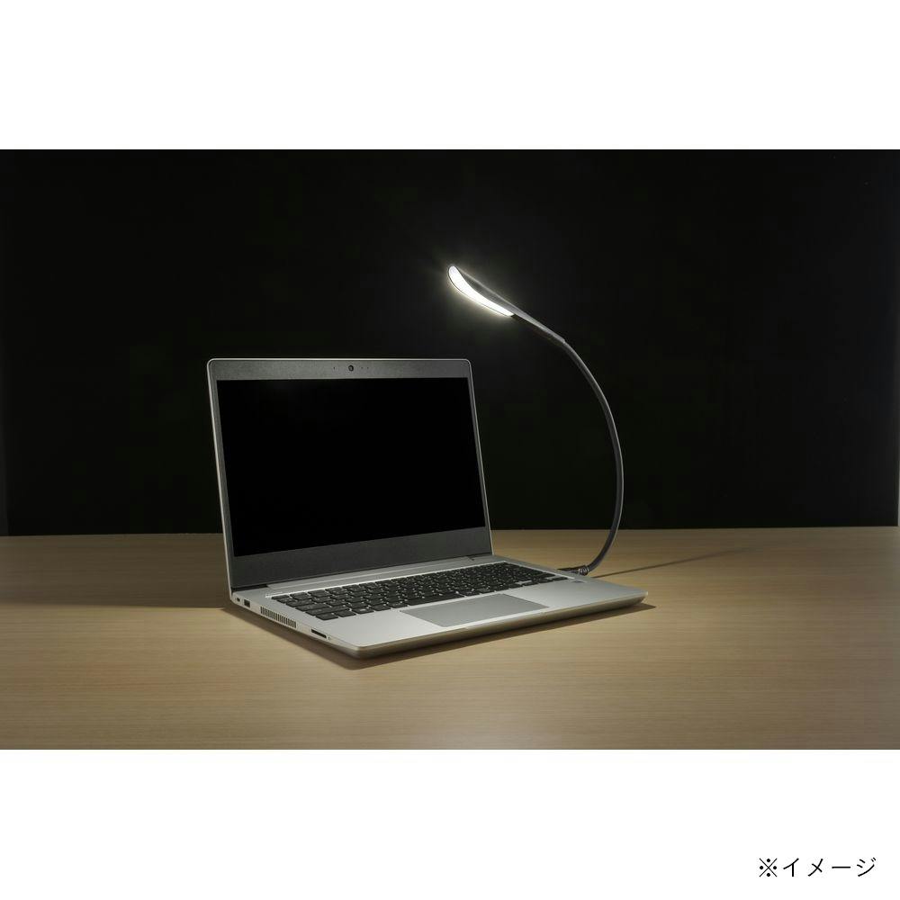 【カインズ】オーム電機 LEDフレキシブルライト黒 DS-LS14USBK