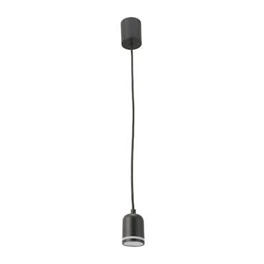 オーム電機 LED付きペンダントライト 電球色 ブラック LT-YR8-K 06-4168