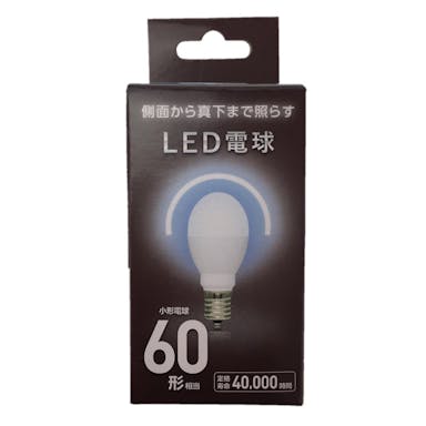 オーム電機 LED電球 小型 広配光 E17 60型相当 昼光色 LDA7D-G-E17 AS21(販売終了)