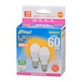 オーム電機 LED電球 小形 E17 60形相当 電球色 2個入 LDA6L-G-E17 IH22(販売終了)