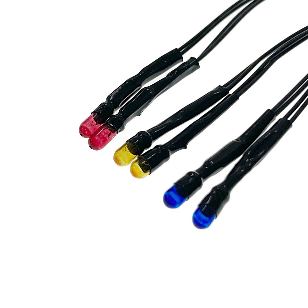 むーさん 3段クルーン 通常11mm球用 2個セット ムギ球 カラーセット 3V DC用 赤/青/黄 KIT-MGK/ST 06-4973 各2