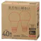 LED電球全方向 40形 2P 電球色 LDA4L-GAG58