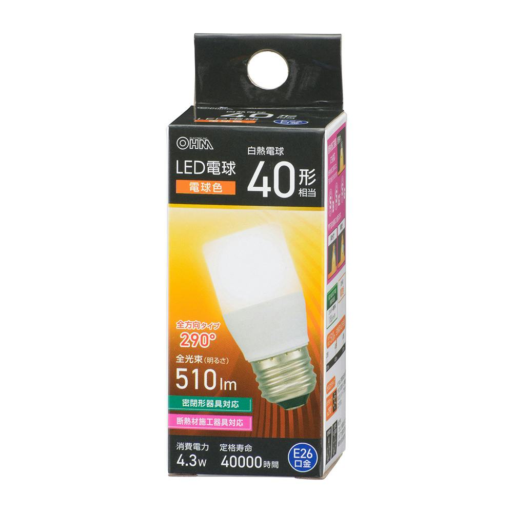 LED電球 E26 40形相当 電球色 LDT4L-G IS5