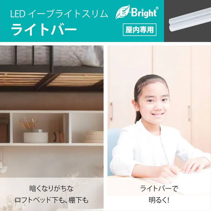 LEDイーブライトスリム ライトバー 300mm 電球色 LT-FLE300L-HN