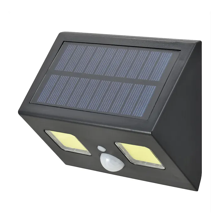 COBセンサーウォールライト ソーラー式 400ルーメン LT-SOW40DW 防犯 調光切替 ソーラー発電式人感センサーライト 赤外線センサー IP65