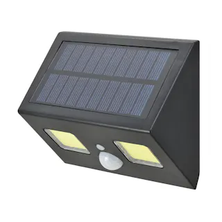 COBセンサーウォールライト ハイブリッド式 400ルーメン LT-SOW40DWH 防犯 調光切替 ソーラー発電式人感センサーライト 赤外線センサー IP65