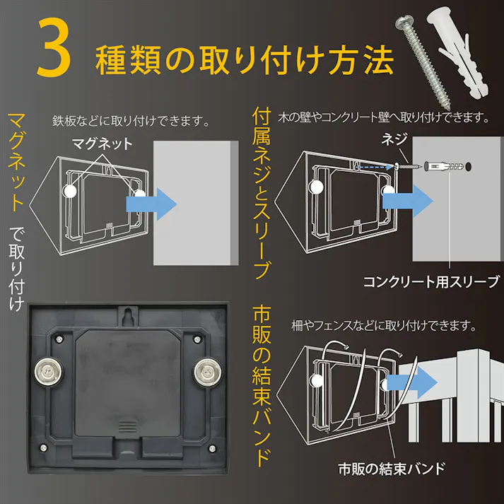 COBセンサーウォールライト ハイブリッド式 400ルーメン LT-SOW40DWH 防犯 調光切替 ソーラー発電式人感センサーライト 赤外線センサー IP65
