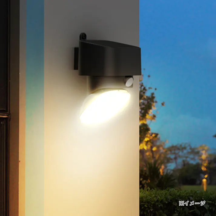 角度調整センサーウォールライト ソーラー式 LT-S90ST9-K