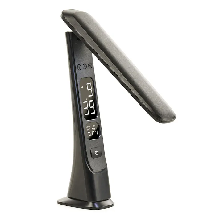 LEDデスクライト デジタル表示機能付 ブラック DS-L45FD-K