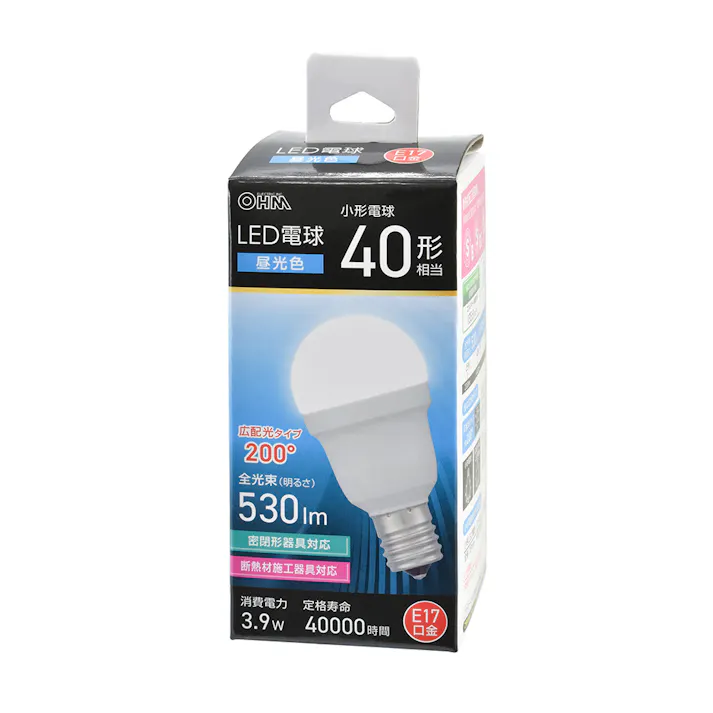 LED電球小形 E17 40形相当 昼光色 LDA4D-G-E17 IS53