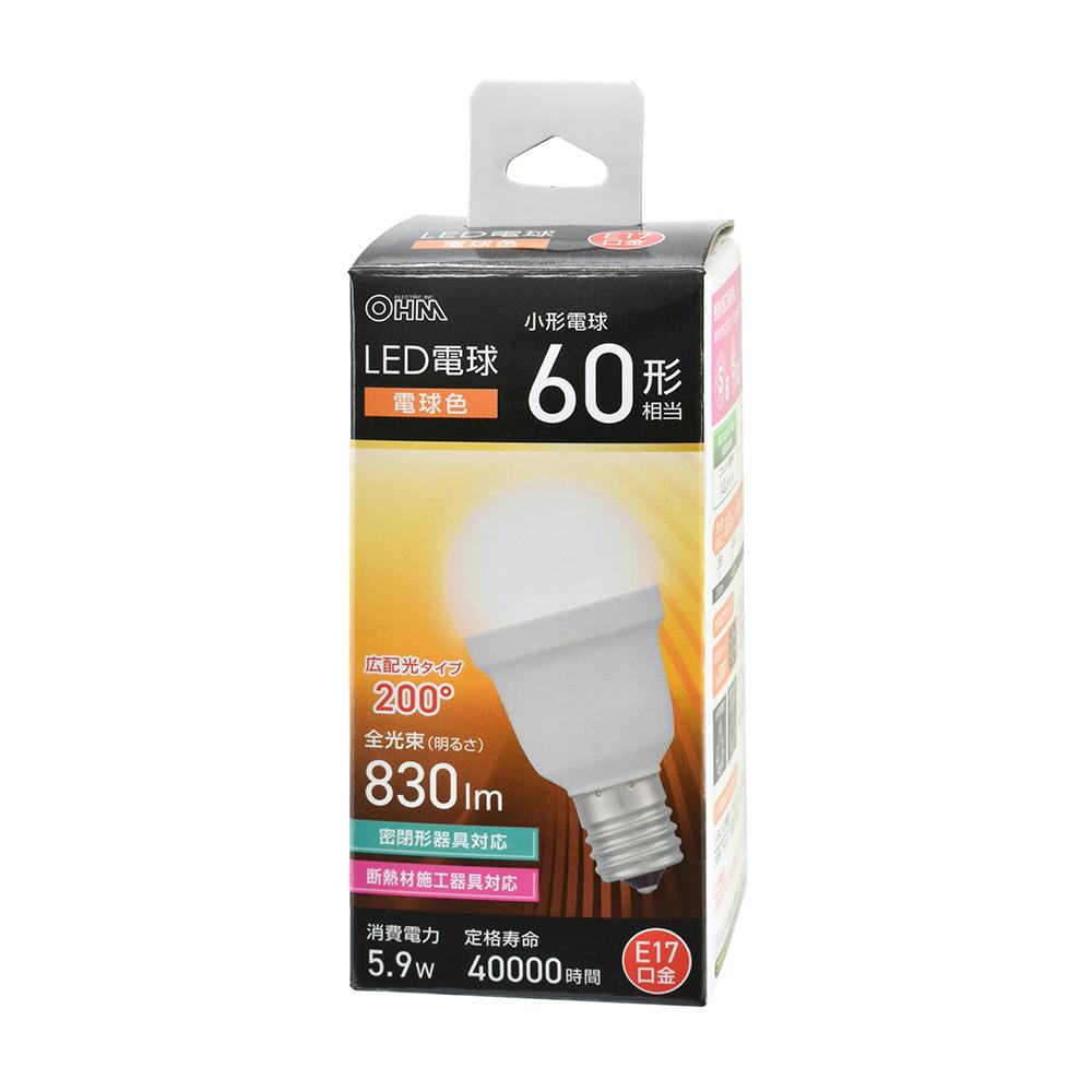 LED電球小形 E17 60形相当 電球色 LDA6L-G-E17 IS53