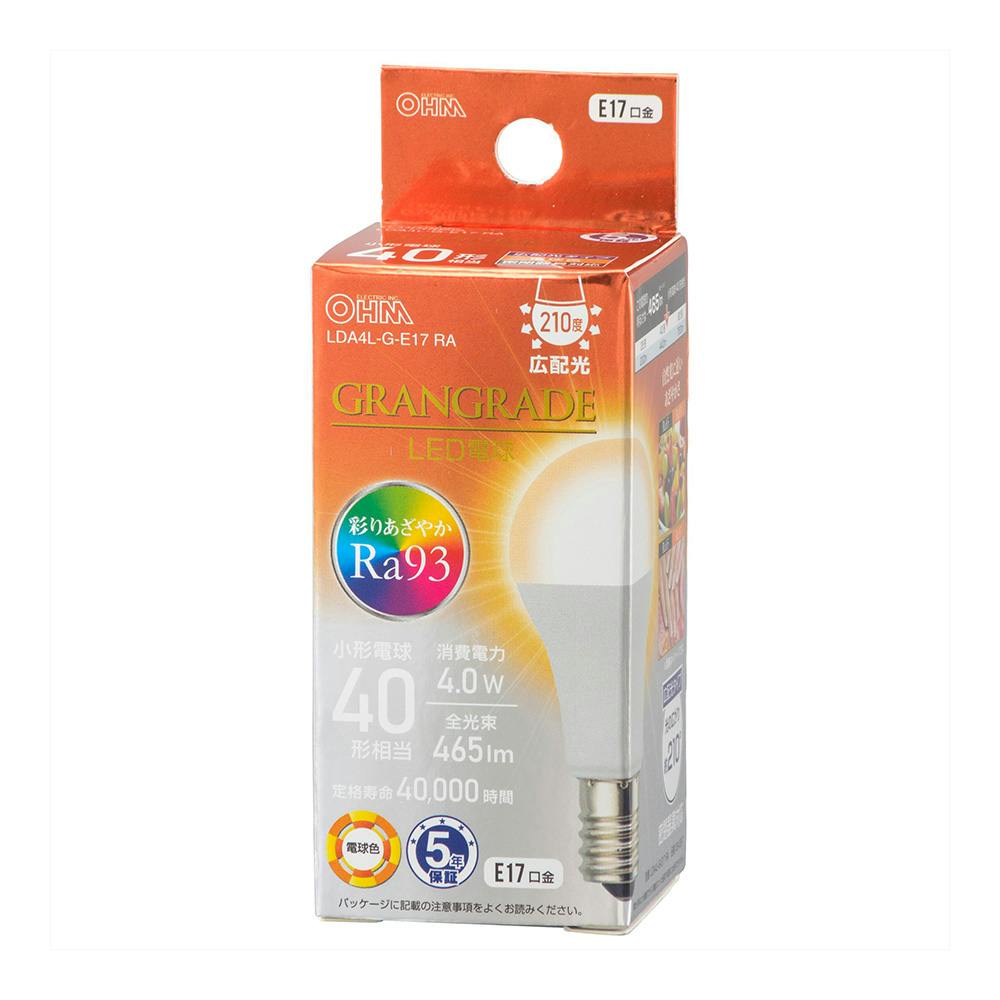 LED電球小形E17 40形相当 電球色 LDA4L-G-E17 RA