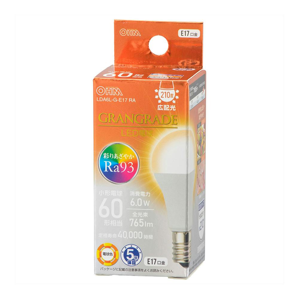 LED電球小形E17 60形相当 電球色 LDA6L-G-E17 RA