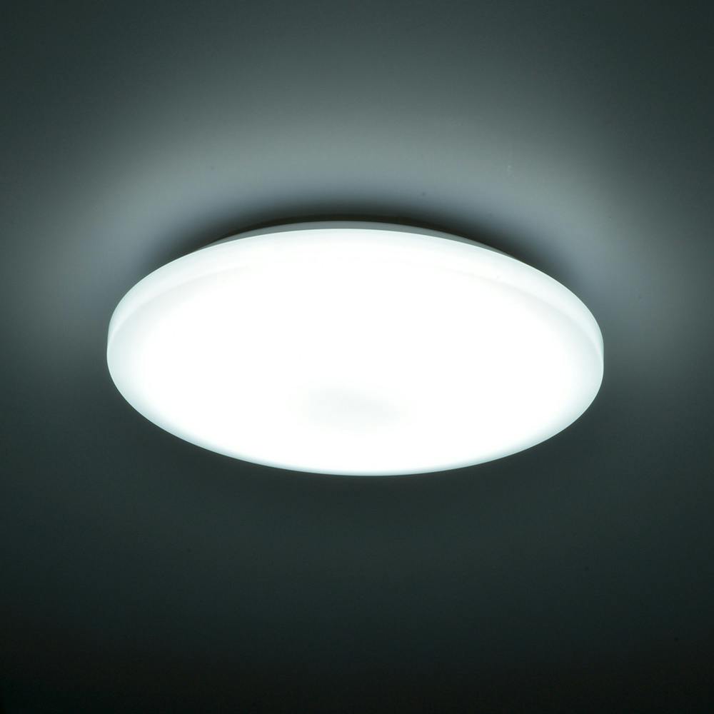 オーム電機 LEDシーリングライト 調光 12畳用 リモコン付 昼光色 LE