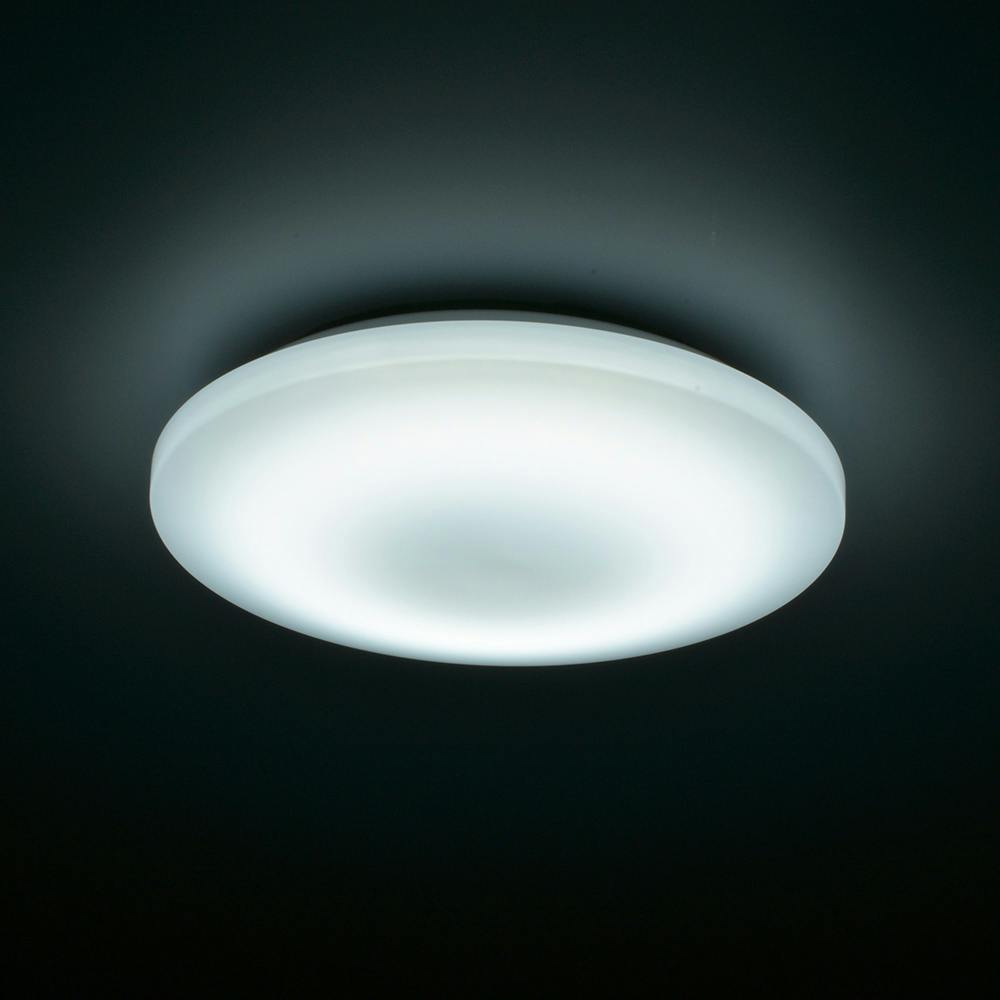 オーム電機 LEDシーリングライト 調光 12畳用 リモコン付 昼光色 LE