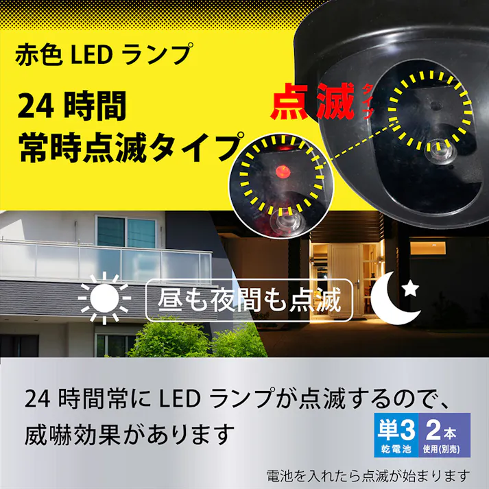 monban ダミーカメラ 常時点滅タイプ OSE-PDCW1