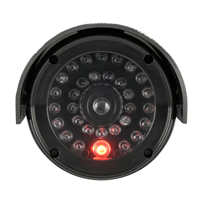 monban ダミーカメラ 屋外型 常時点滅タイプ 防犯 OSE-PDCW3 赤色LEDランプ24時間常時点滅 乾電池式(別売単三形アルカリ乾電池2個)