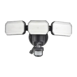 monban 防犯センサーライト 3灯 リチウム充電池式 2500ルーメン LS-B313 防犯 焦電型赤外線センサー 高速フラッシュ点滅 防水機能IP55