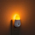 オーム電機 LEDナイトライト 充電式 明暗センサー オレンジ 黄色LED NIT-APHB4-D