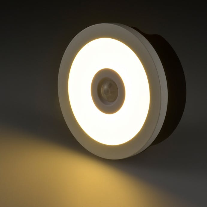 オーム電機 LEDタッチセンサーライト 明暗・人感センサー付 電球色 NIT-BAM2Y-WL 07