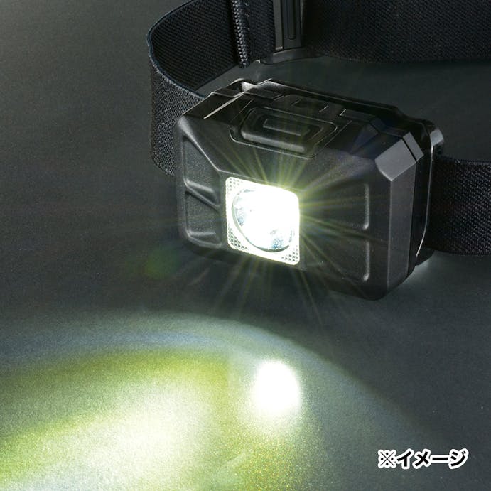 オーム電機 LEDヘッドライト ワレッドH100 ブラック LC-H100-K