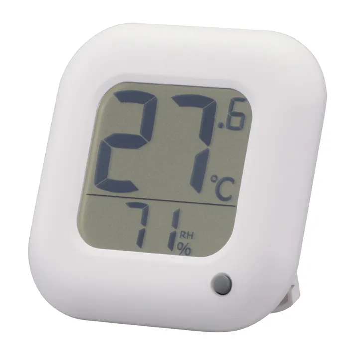 温度が見やすい温湿度計 ホワイト TEM-100B-W