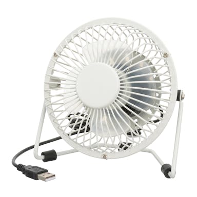 【送料無料】オーム電機 USBミニファン USB給電 上下角度調整 ホワイト U10TPN