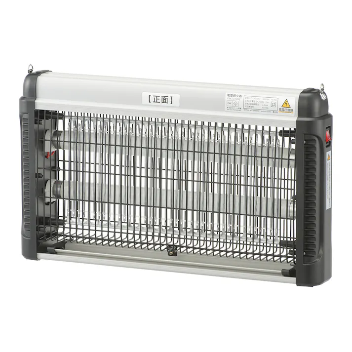 電撃殺虫器 横型 電源スイッチ付き OBK-GH120B 08-1617