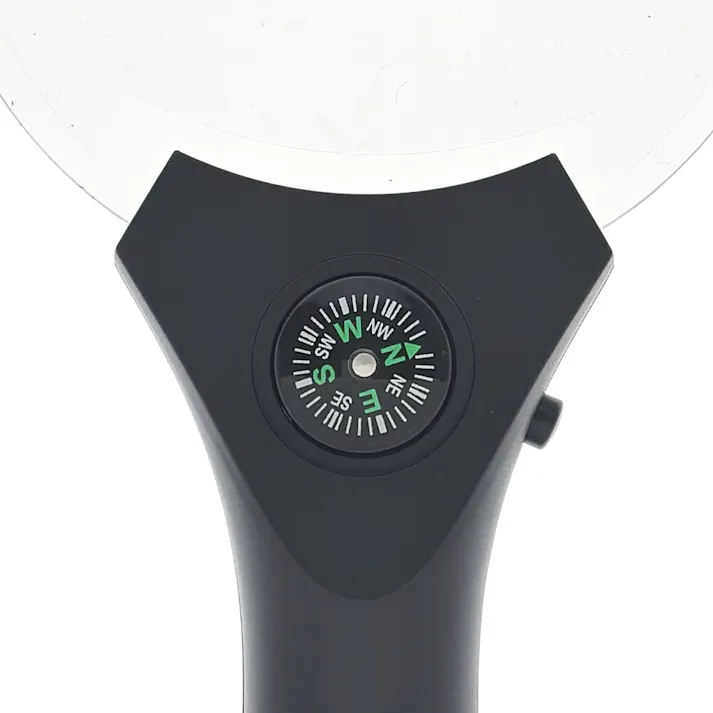 L-ZOOM LEDライト付きハンドルーペ 直径90mm 約3倍 LH-M10HL90A