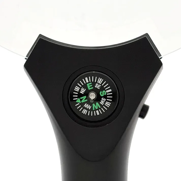 L-ZOOM LEDライト付きハンドルーペ 直径137mm 約2倍 LH-M10HL137A