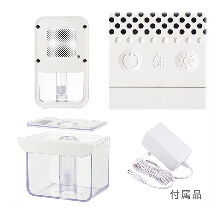 コンパクト除湿機 ペルチェ式 DH-100-W