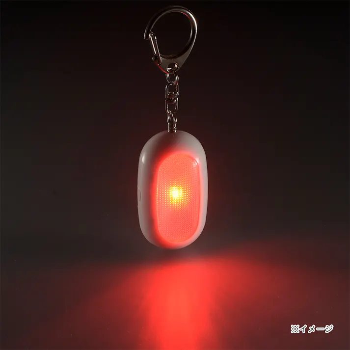 防犯ブザー 赤色LEDライト付 大音量85dB OSE-MSA812W