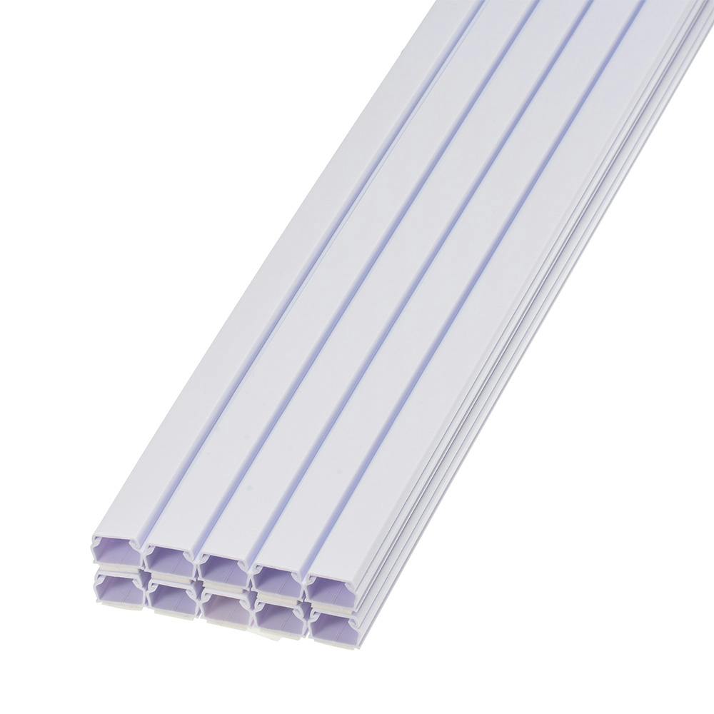 テープ付ABSモール 1号 91cm ホワイト DZ-AMT109-W 09-2835 10本入