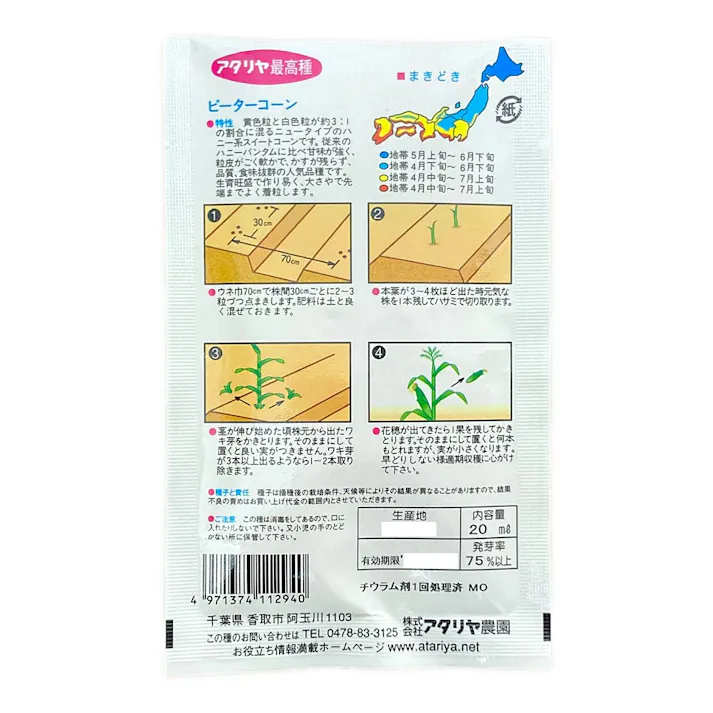 ピーターコーン(とうもろこし)