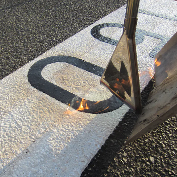 【CAINZ-DASH】アトムサポート フロアサイン溶融白線 (15cm幅x5m巻) 00001-03684【別送品】