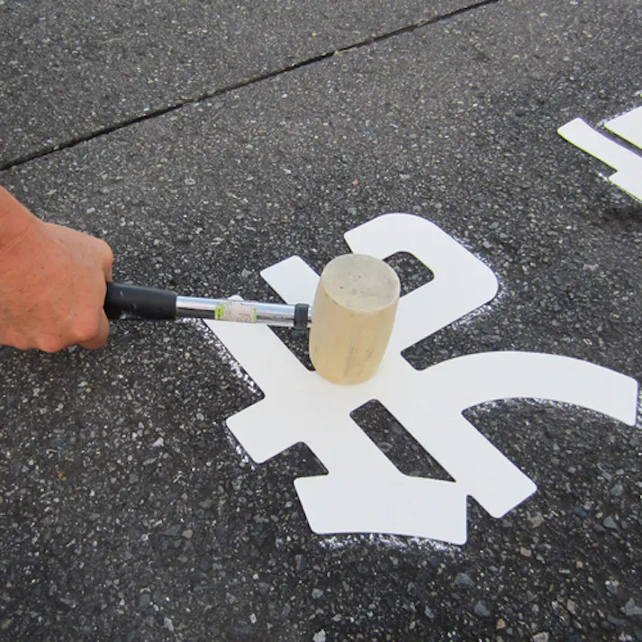 【CAINZ-DASH】アトムサポート フロアサイン小 ナンバー6 00001-03706【別送品】