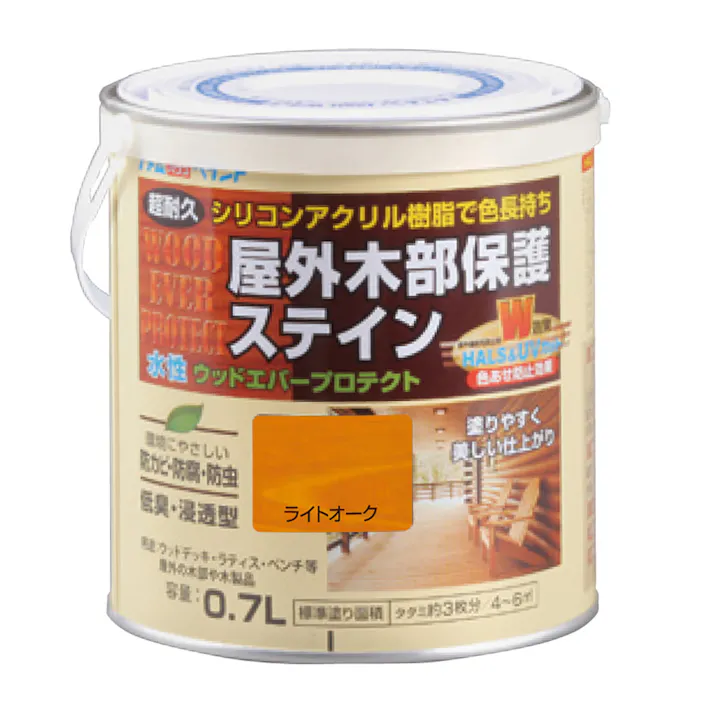 水性ウッドエバープロテクト ライトオーク 0.7L