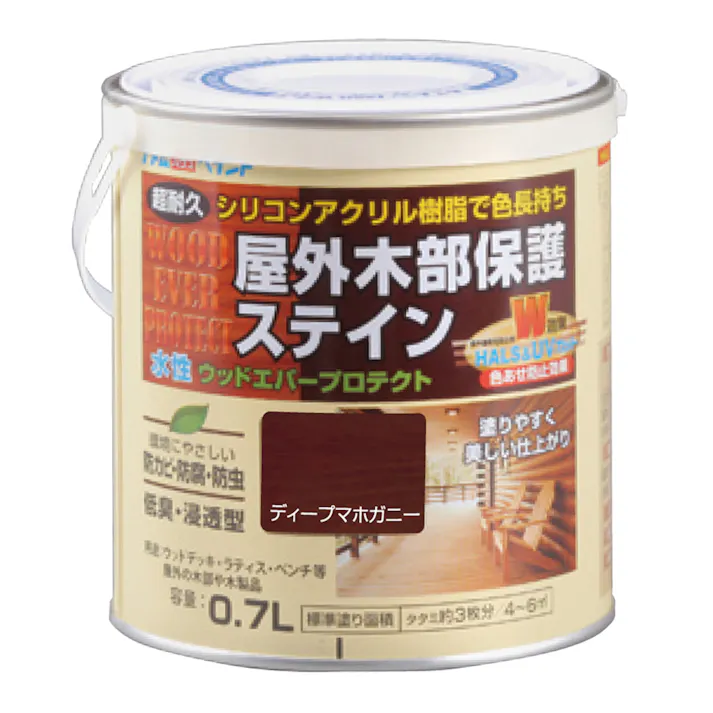 水性ウッドエバープロテクト ディープマホガニー 0.7L