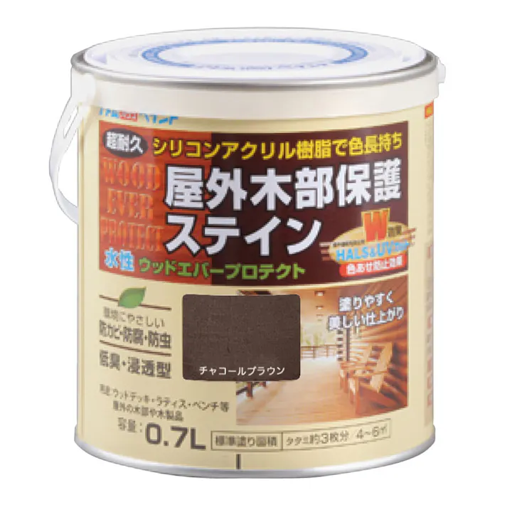 水性ウッドエバープロテクト チャコールブラウン 0.7L